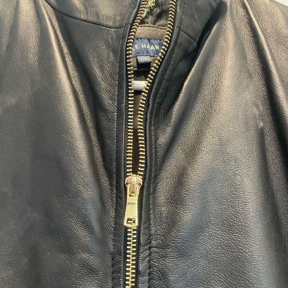Cole Haan genuine lamb skin leather jacket - Picture 3 of 7